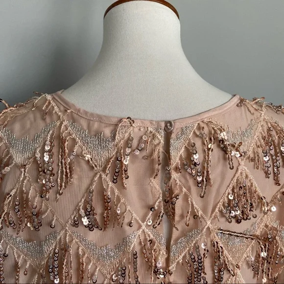 Chic Soul Gold Sequin Shift Dress Size 2X - Picture 7 of 11